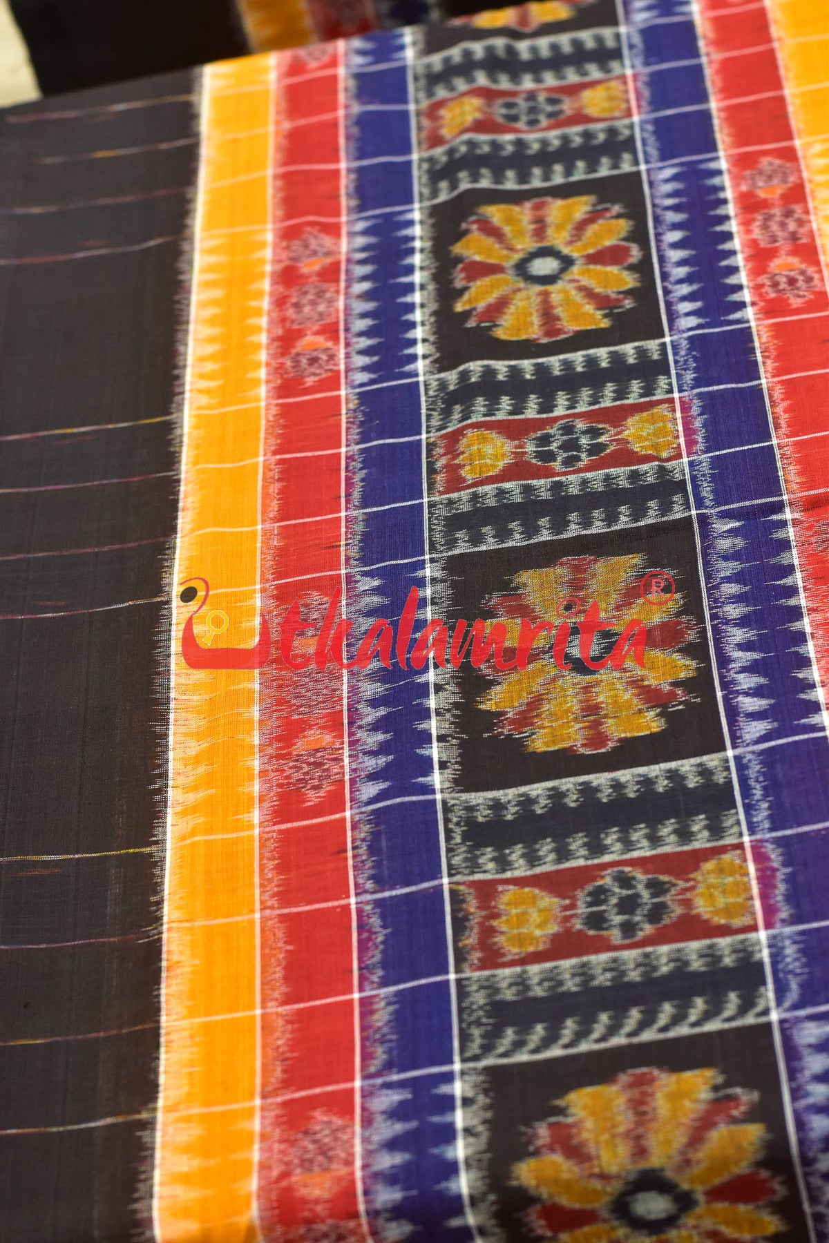 Utkala Lakhmi Blue Sambalpuri (fabric)