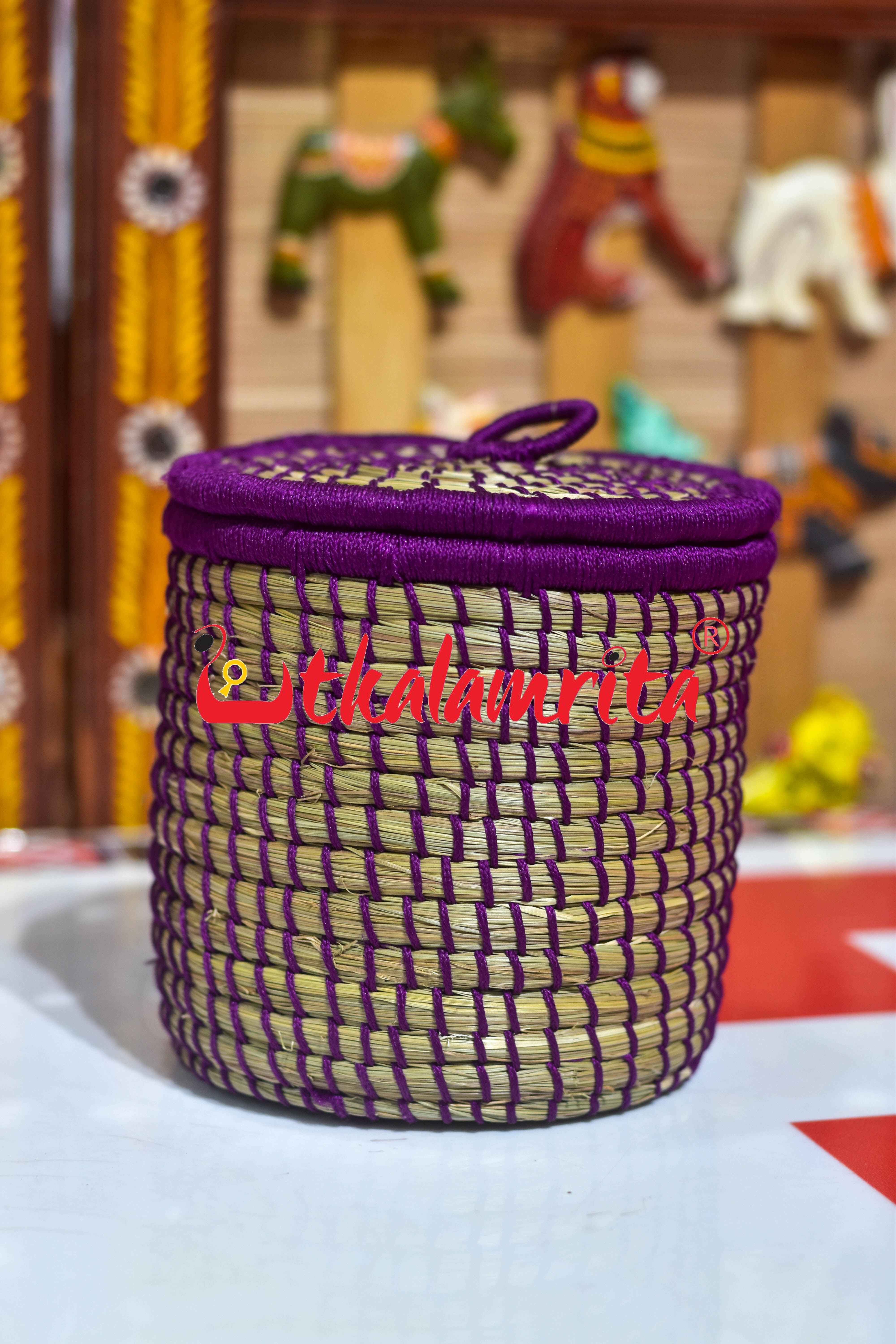 Sabai Grass Thread Medi Box (Purple)