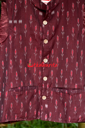 Maroon Labanga Bandha (Ladies Jacket)