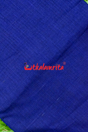 Blue With Small Rudraksha Border (Fabric)