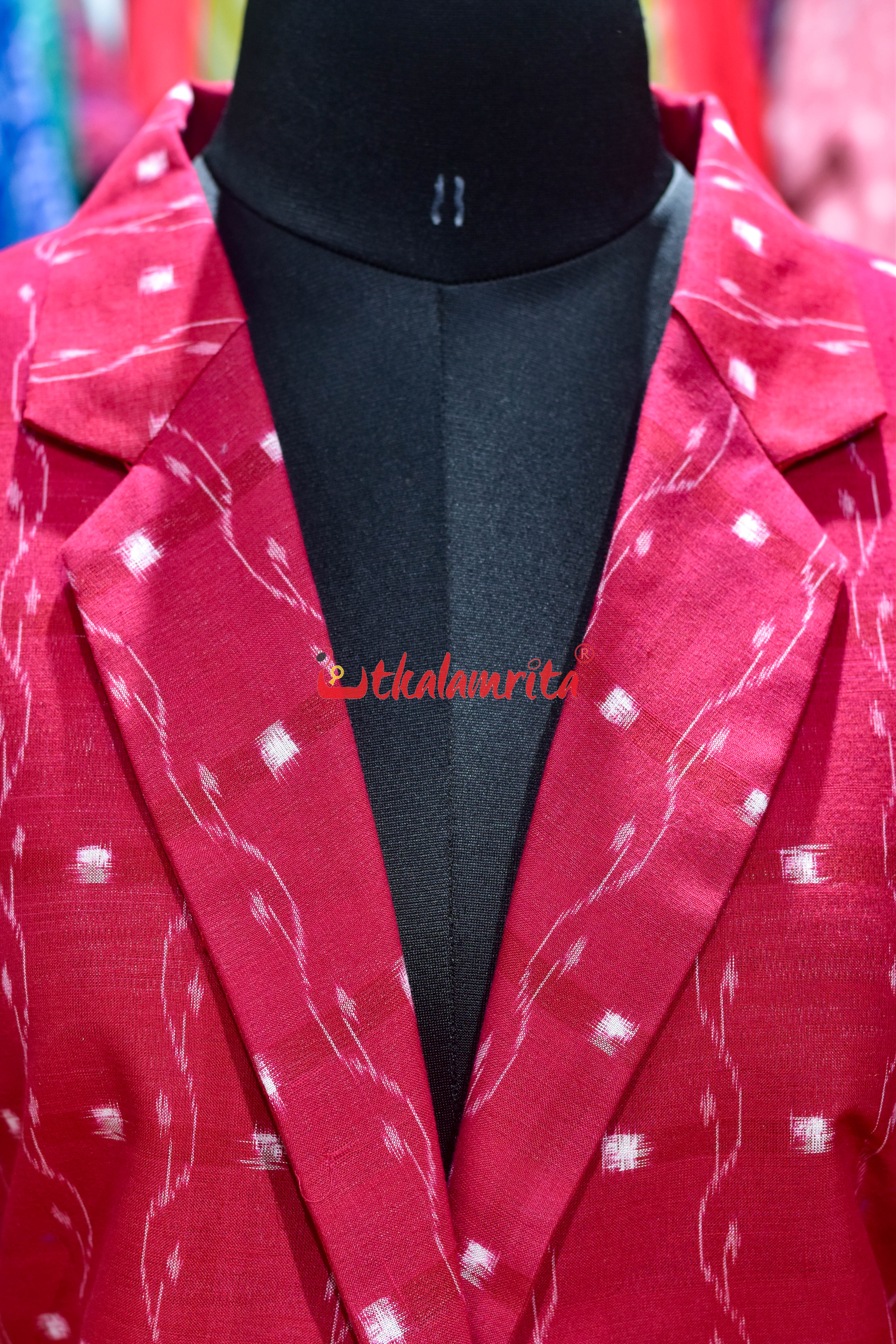 Red Tipa Lata Cotton (Ladies' Blazer)