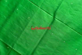 Green Black Border Pasapali Khandua Silk Saree