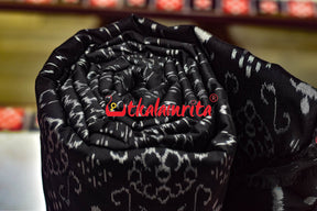 Black Tribals Sambalpuri Bandha Silk (Fabric)