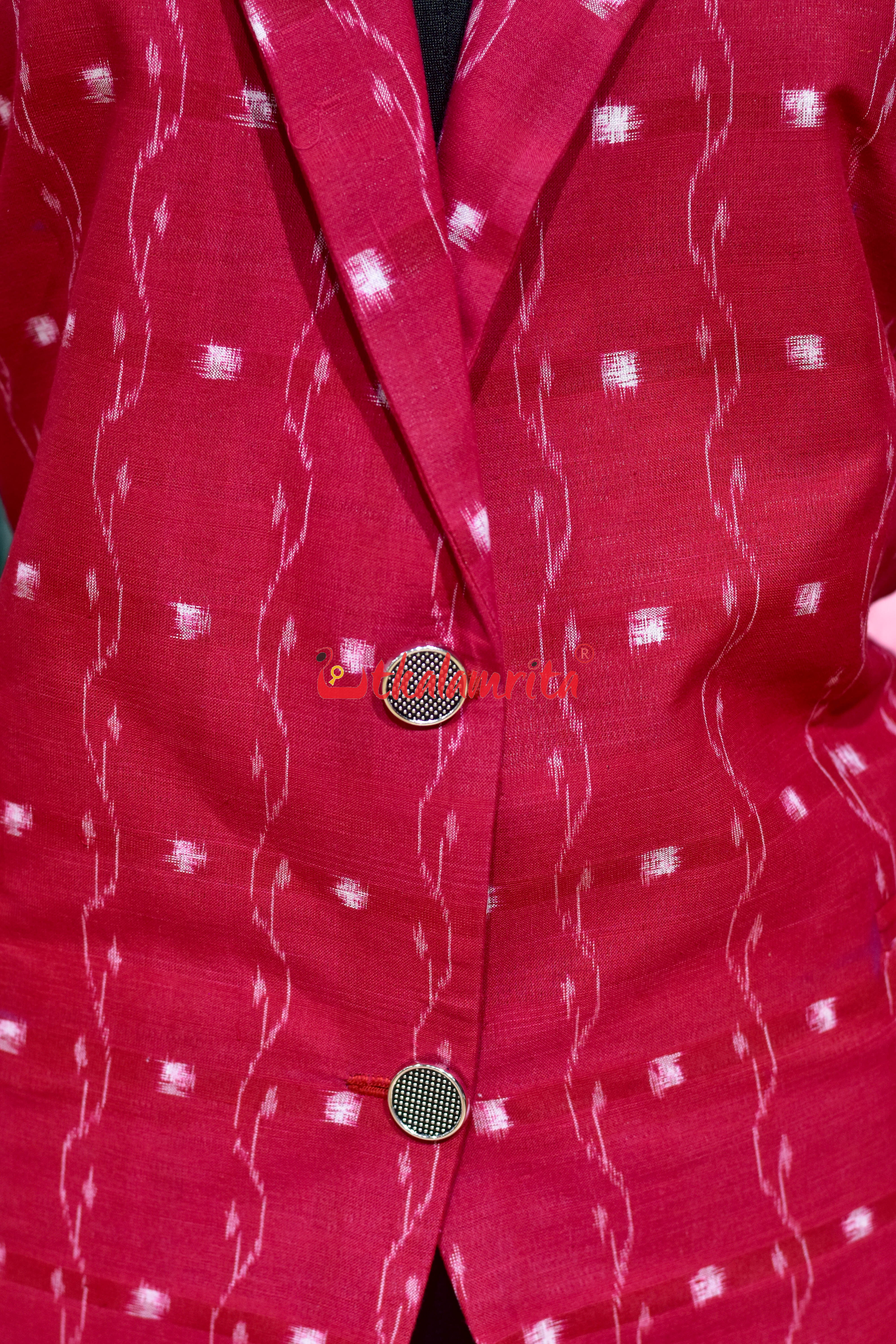 Red Tipa Lata Cotton (Ladies' Blazer)