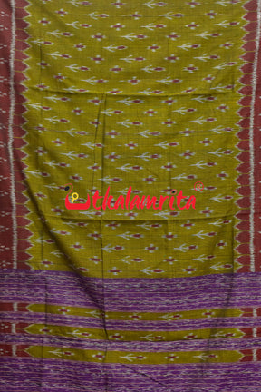 Mehendi Green Kadha Pasapali (Dupatta)