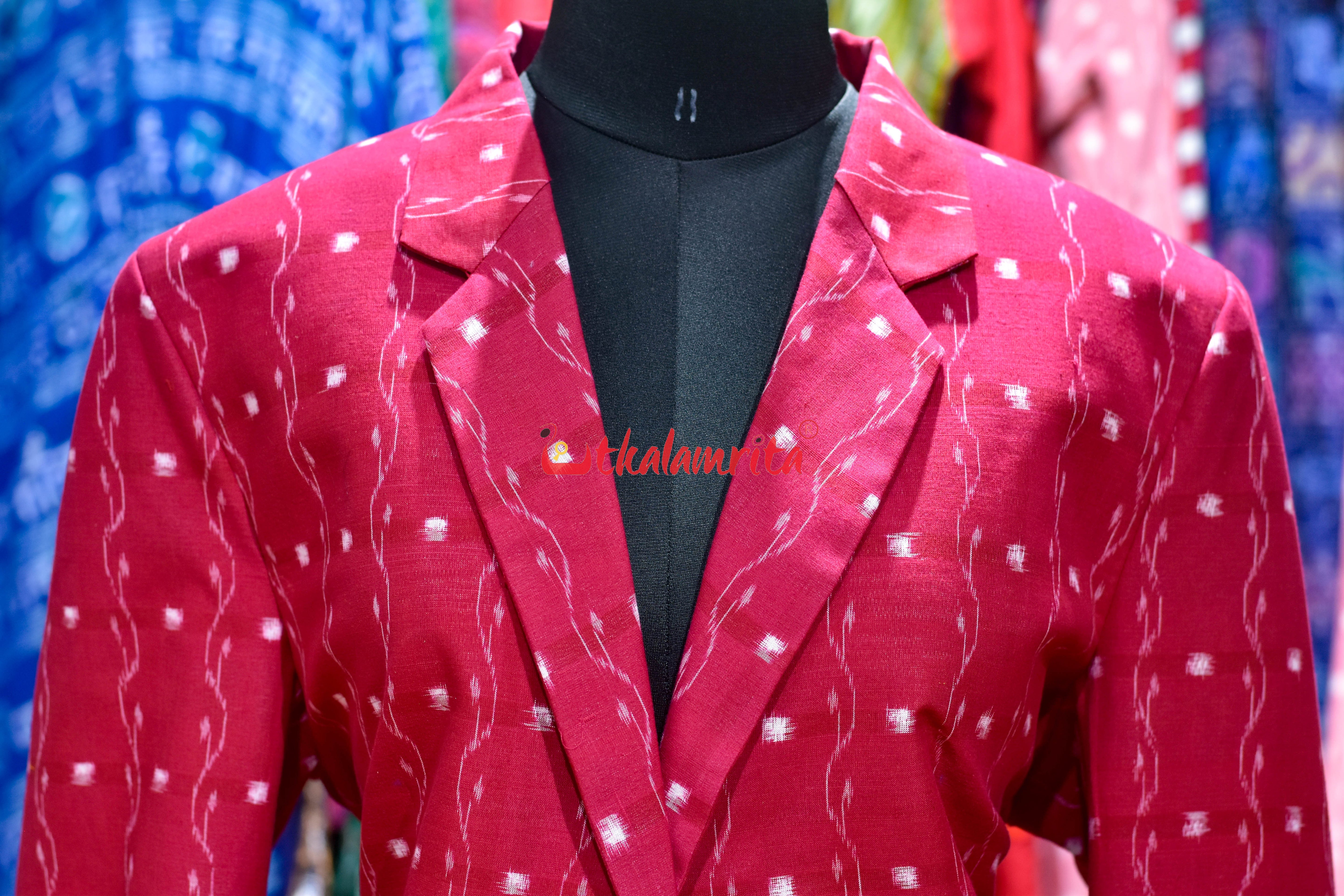 Red Tipa Lata Cotton (Ladies' Blazer)