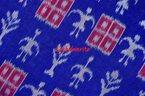 Blue Tribal Jharaka (Fabric)