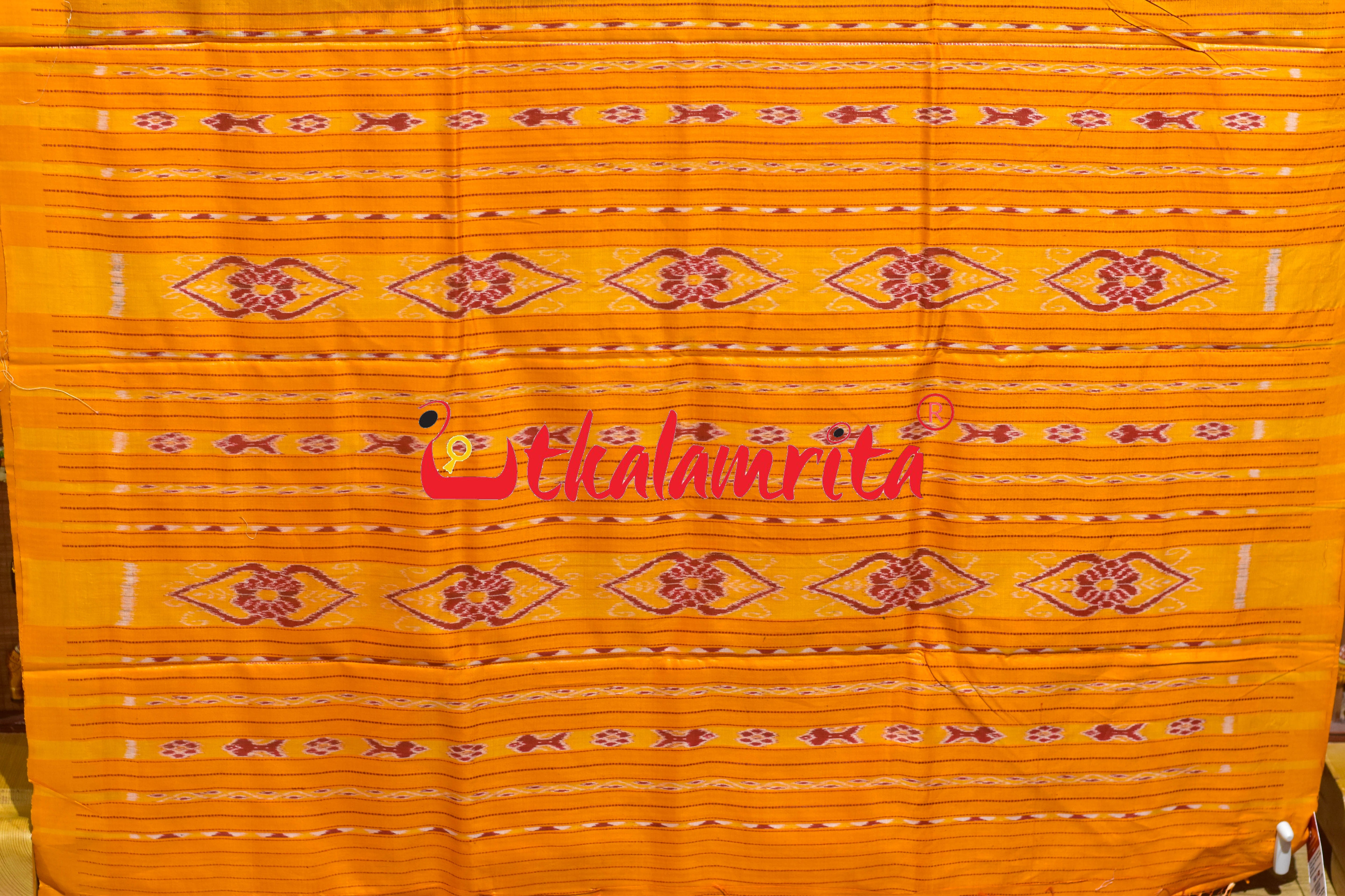 Wine Yellow Gopalpur Tussar Silk Saree