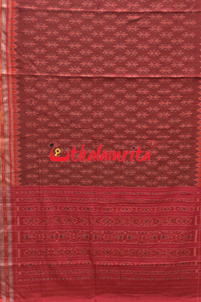 Red Body Bandha Khandua Cotton Saree