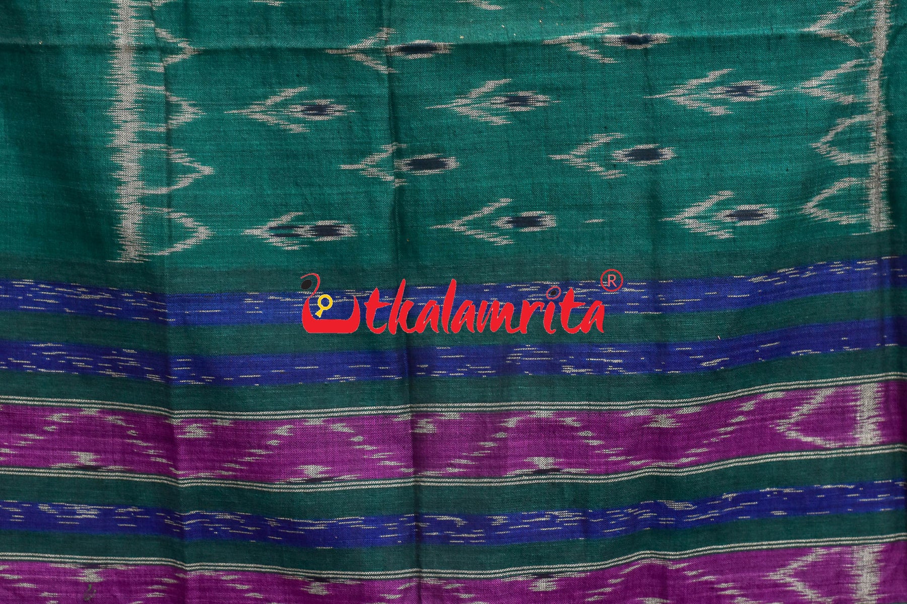 Bottle Green with Kadha (Dupatta)