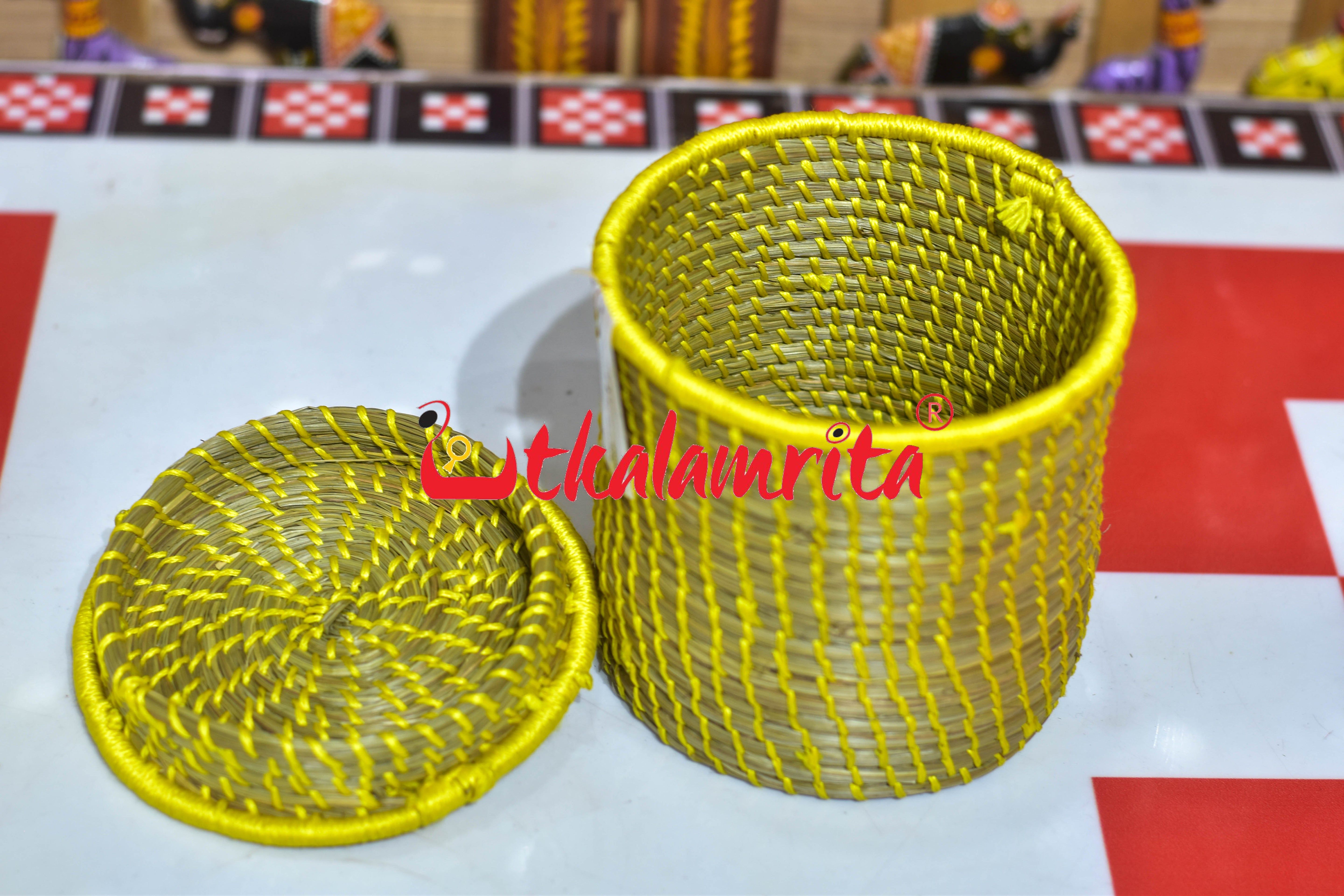 Sabai Grass Thread Medi Box (Yellow)