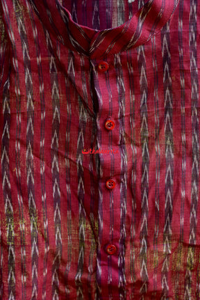 Maroon Dhanpatri (Full Kurta)