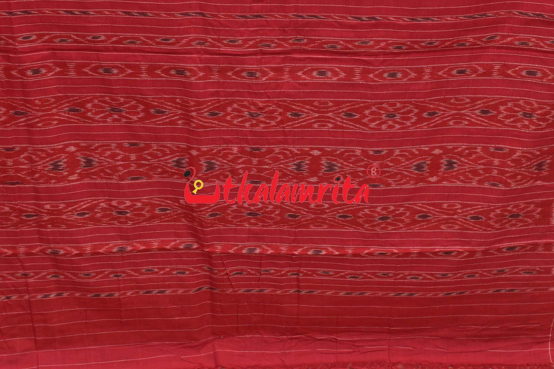 Red Body Bandha Khandua Cotton Saree