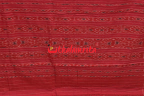 Red Body Bandha Khandua Cotton Saree