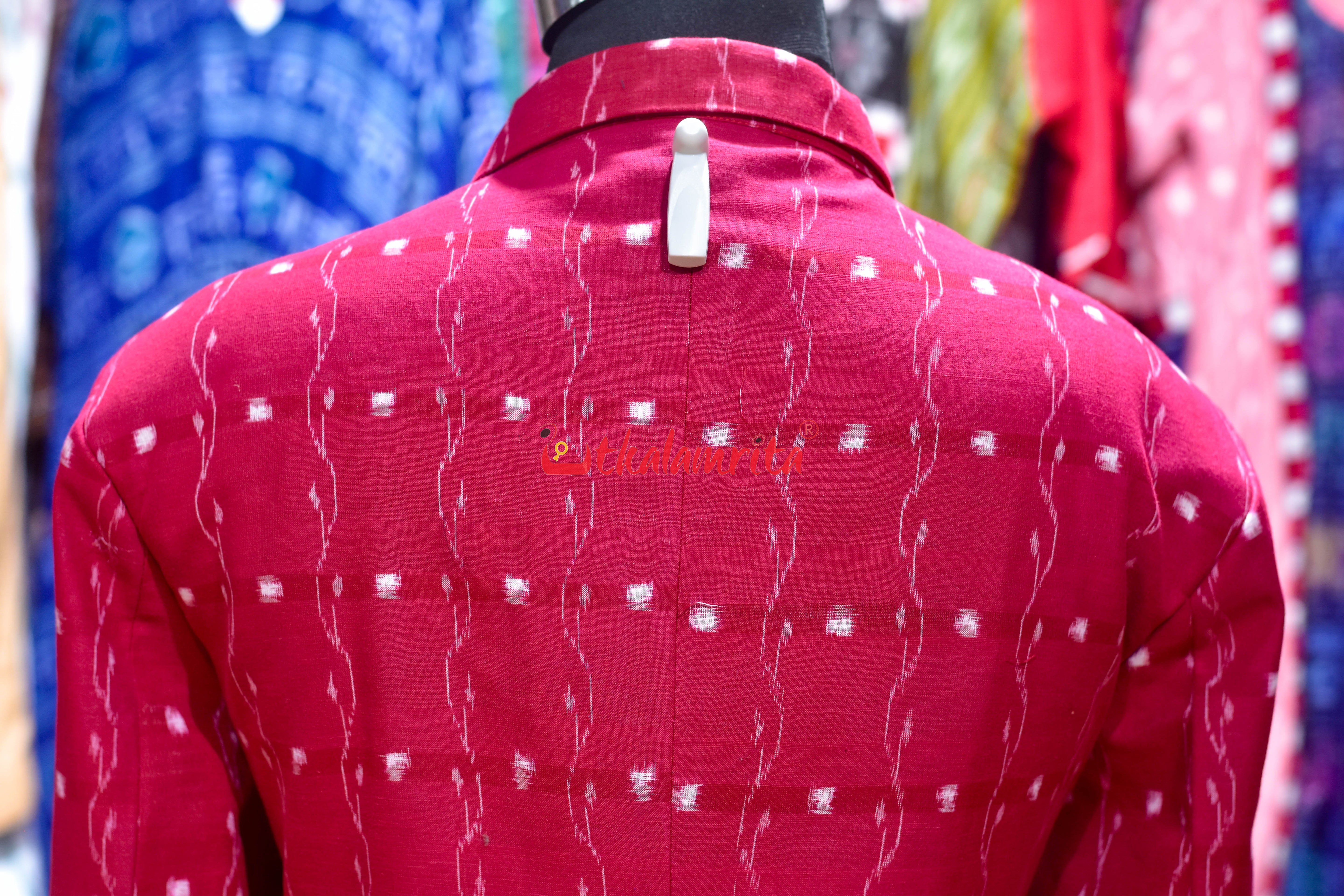 Red Tipa Lata Cotton (Ladies' Blazer)