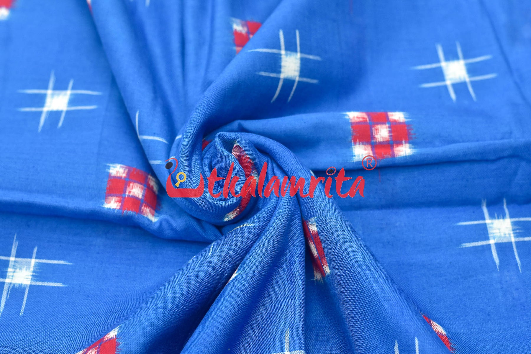 Turquoise Blue Star Sakta (fabric)