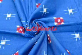 Turquoise Blue Star Sakta (fabric)