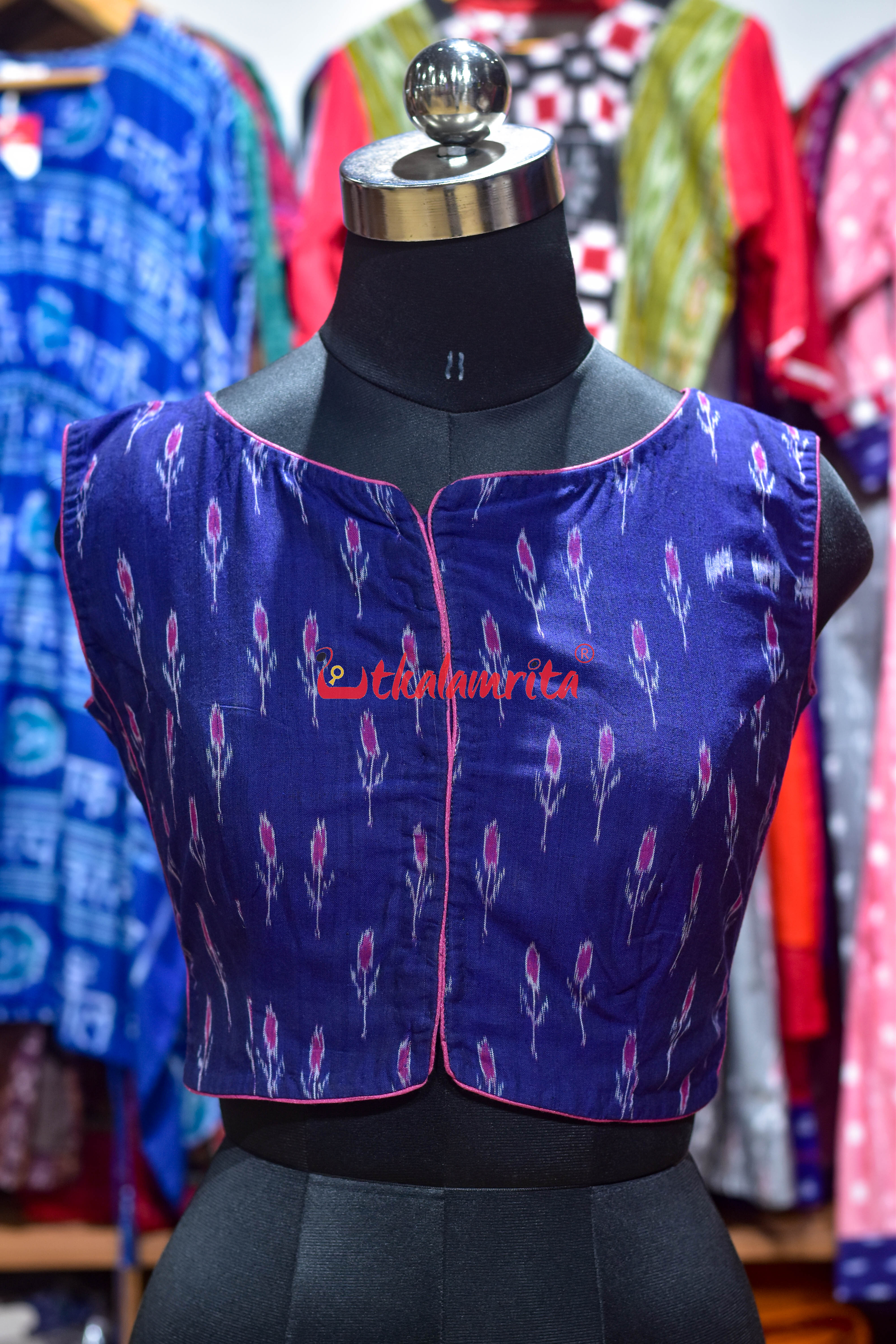 Blue Labanga Bandha Sleeveless (Blouse)
