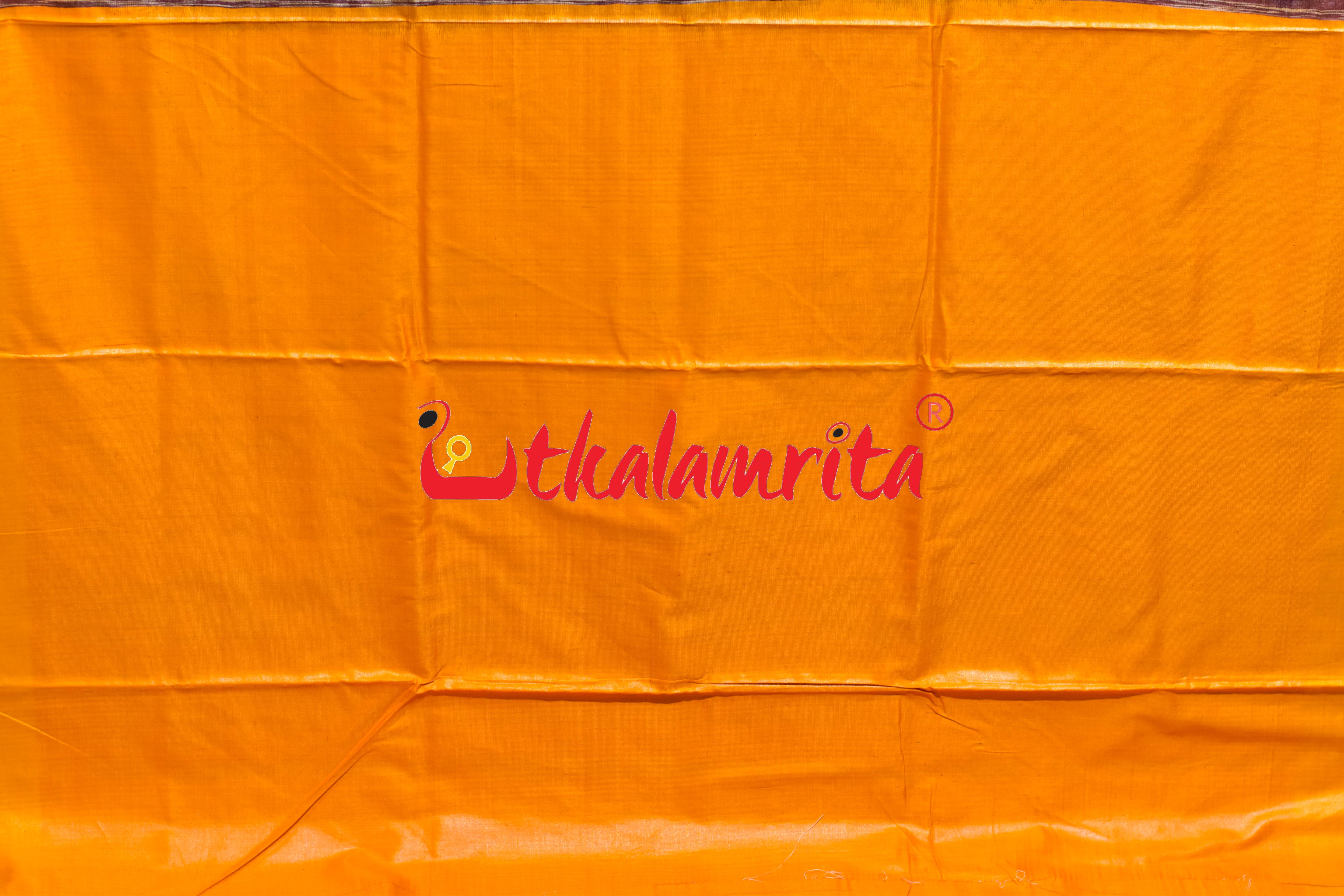 Wine Yellow Gopalpur Tussar Silk Saree
