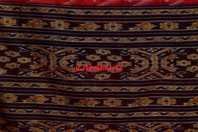 Red Black Taranga Khandua Cotton Saree
