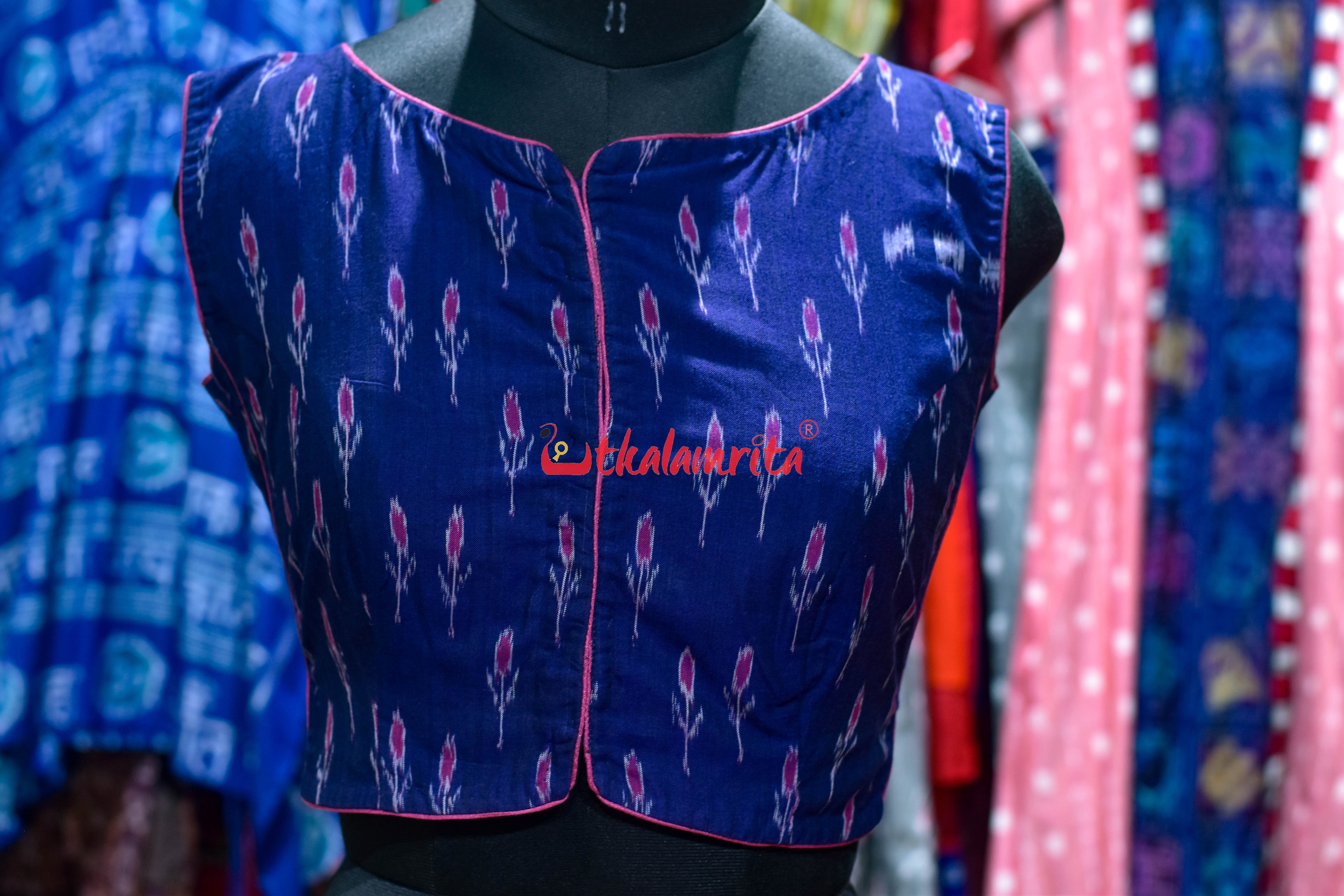 Blue Labanga Bandha Sleeveless (Blouse)