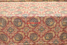 Pink Flower Jhoti Sambalpuri Cotton (Fabric)