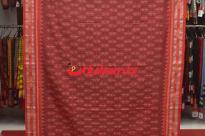 Red Body Bandha Khandua Cotton Saree