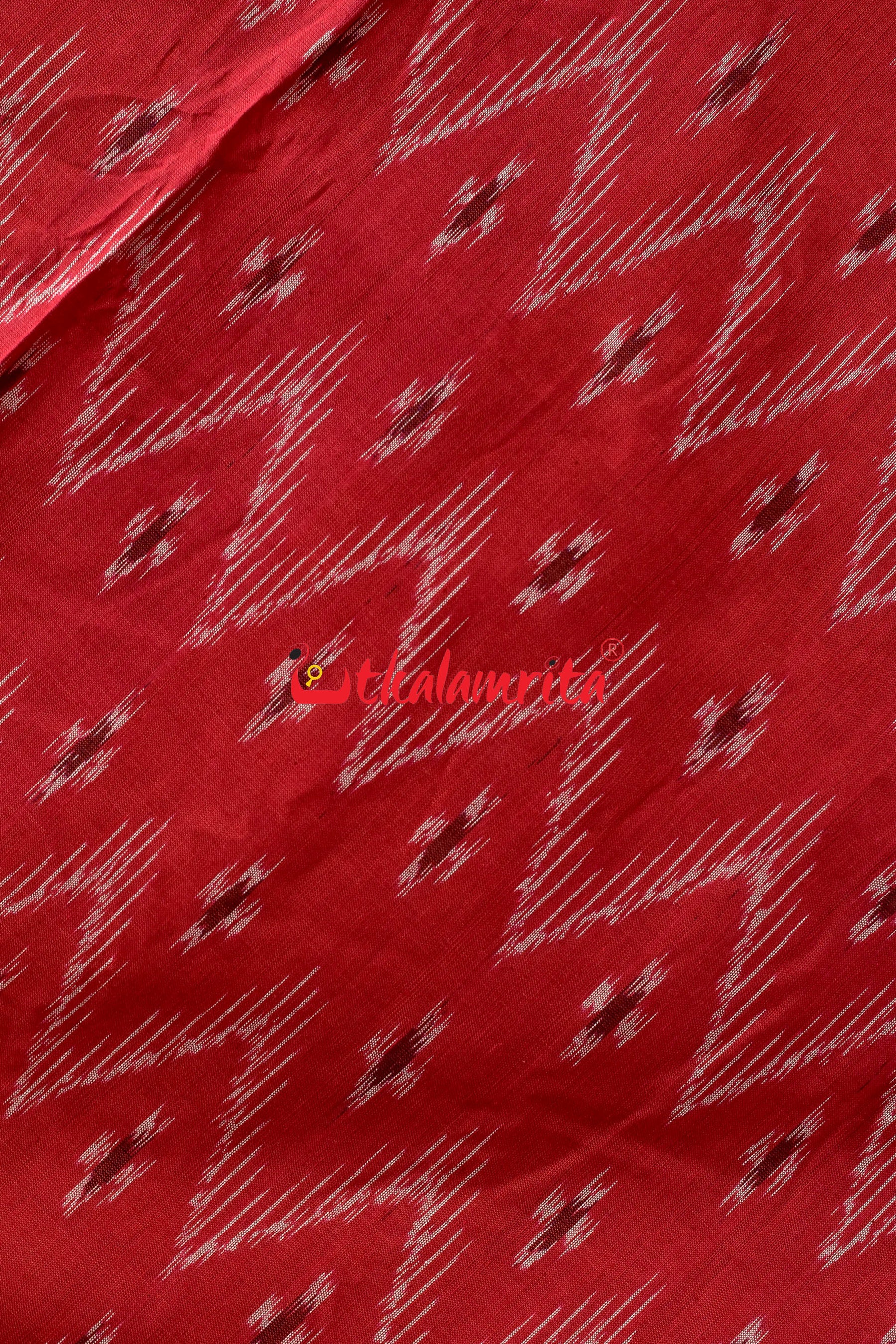 Red Black Taranga Khandua Cotton Saree