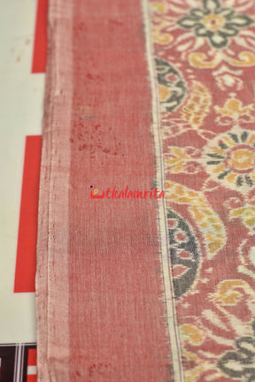 Pink Flower Jhoti Sambalpuri Cotton (Fabric)