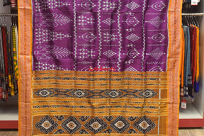 Purple Tribals and Fountain Khandua Silk Saree