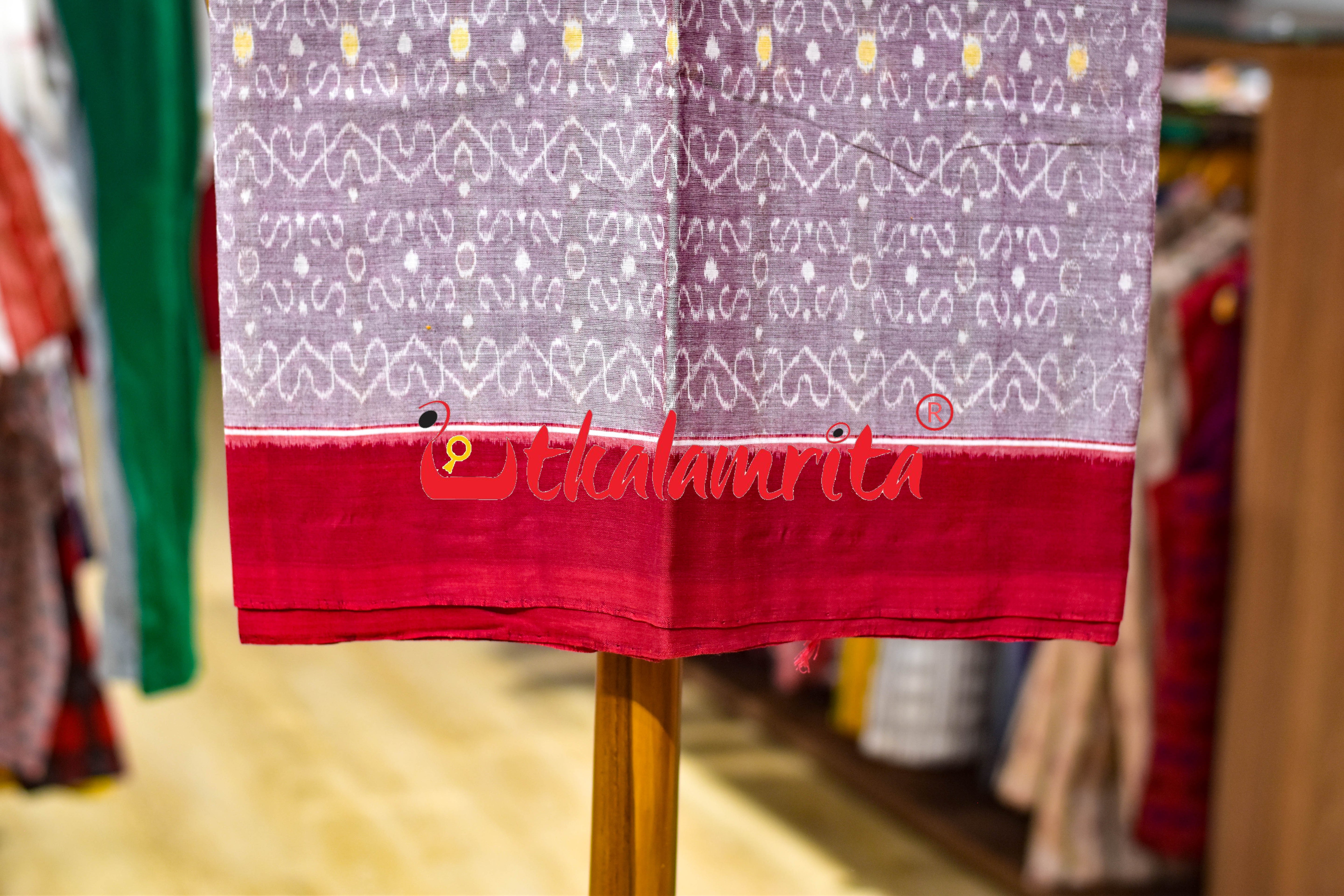 Punch Pink Maroon S Bandha Cotton Dress Set