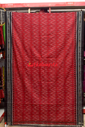 Red Black Taranga Khandua Cotton Saree