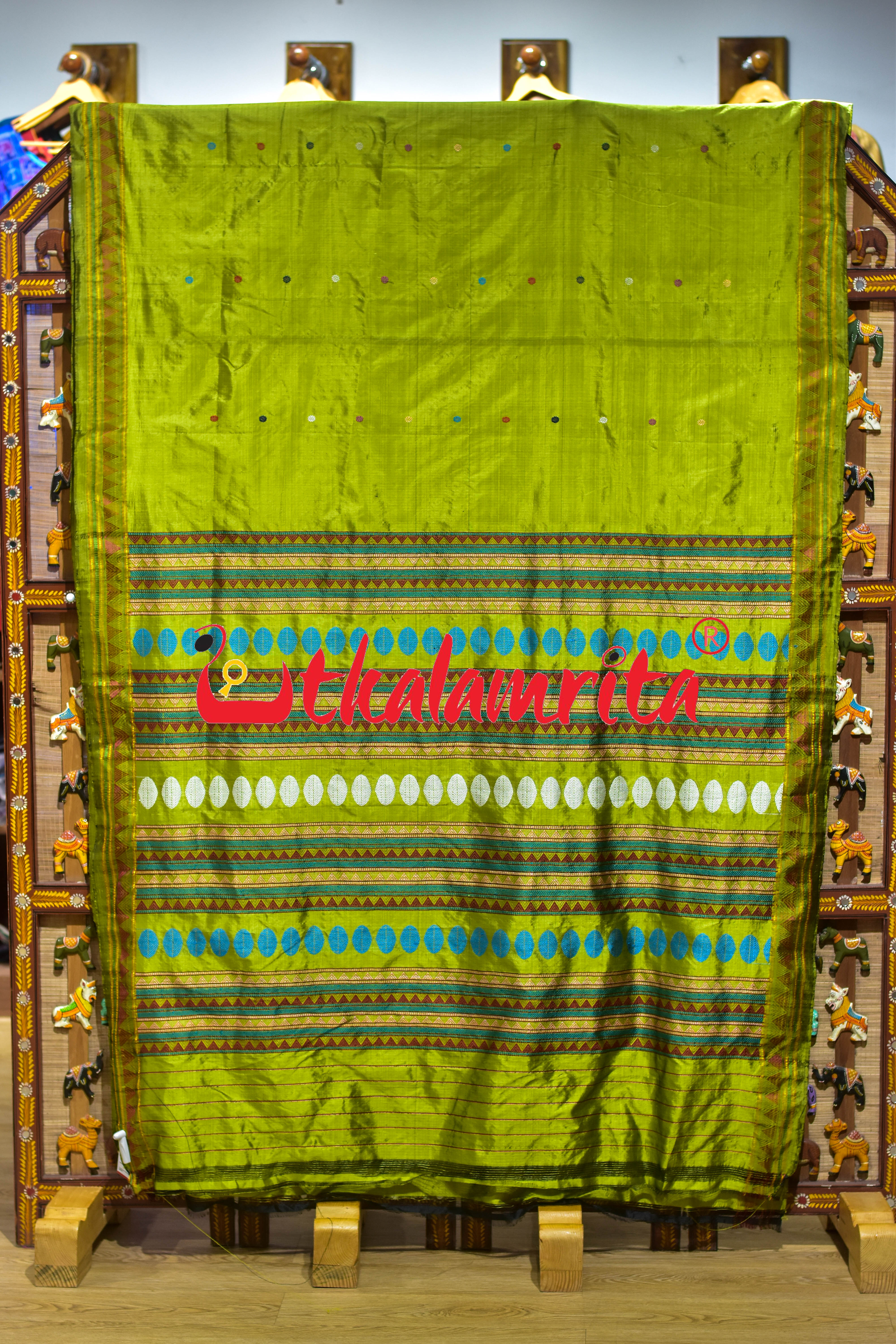 Lemon Dongria Silk Saree