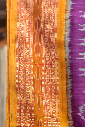 Purple Tribals and Fountain Khandua Silk Saree