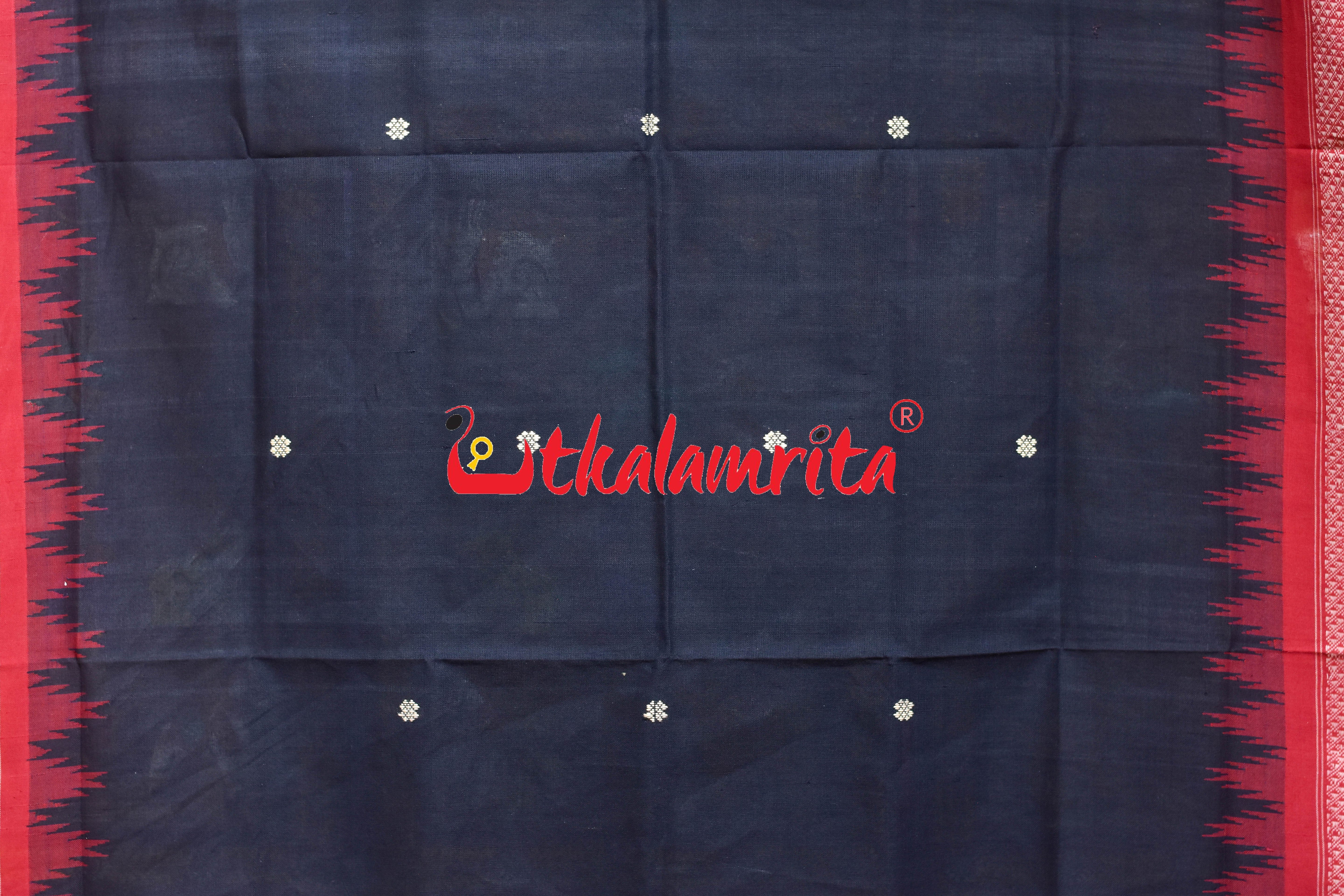 Black Red Border Phoda Kumbha (Dupatta)