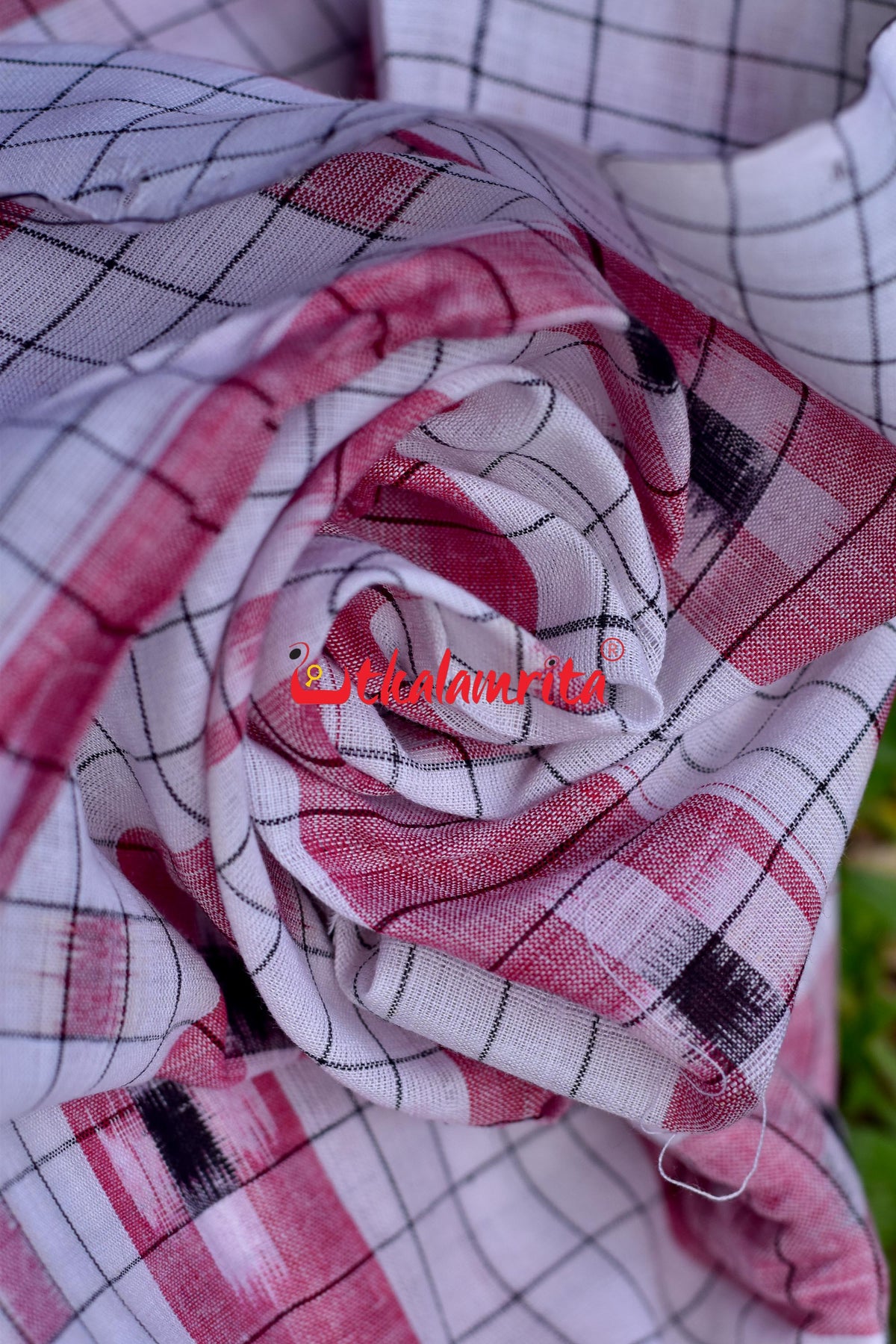 White Check Pasapali (Fabric)