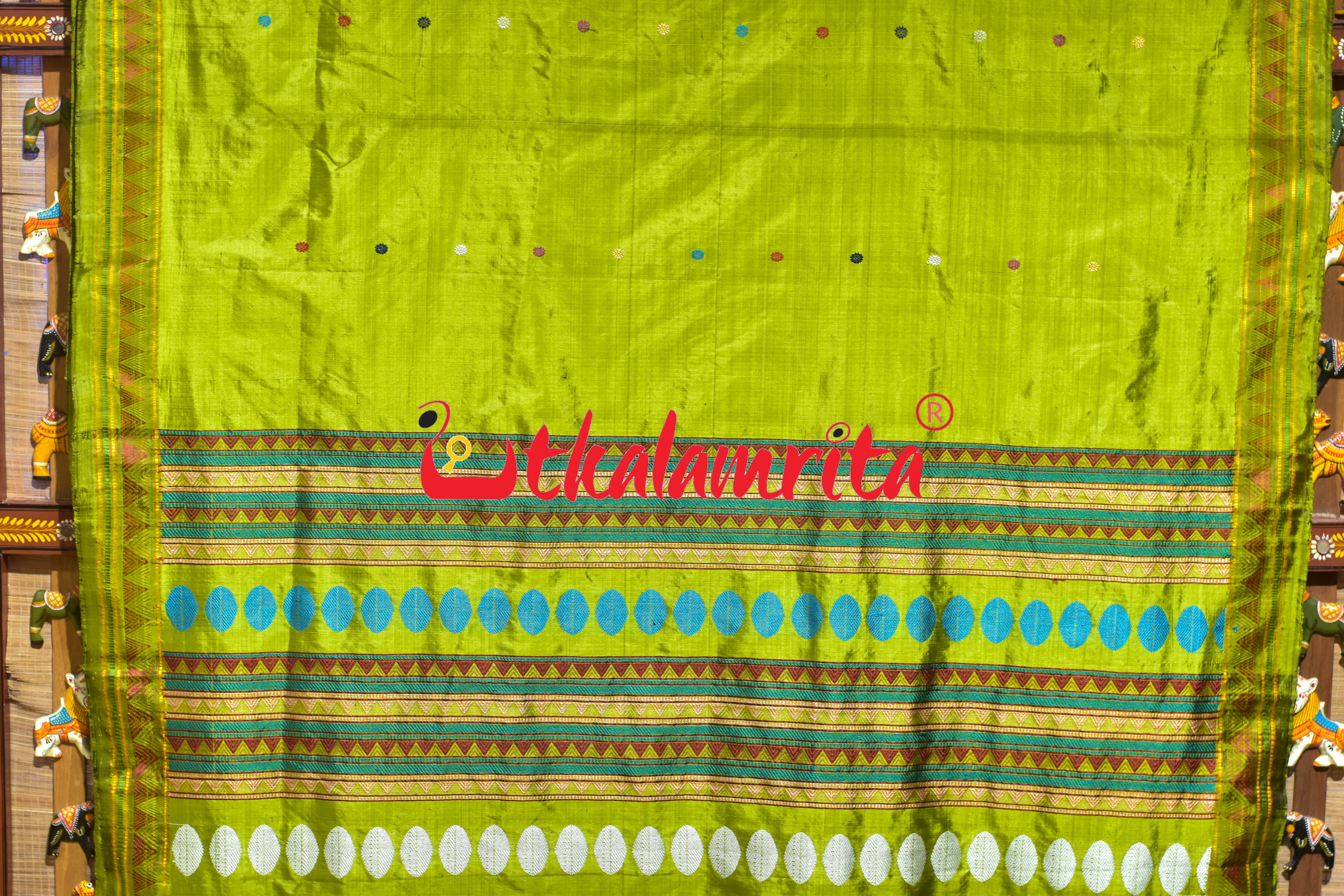 Lemon Dongria Silk Saree