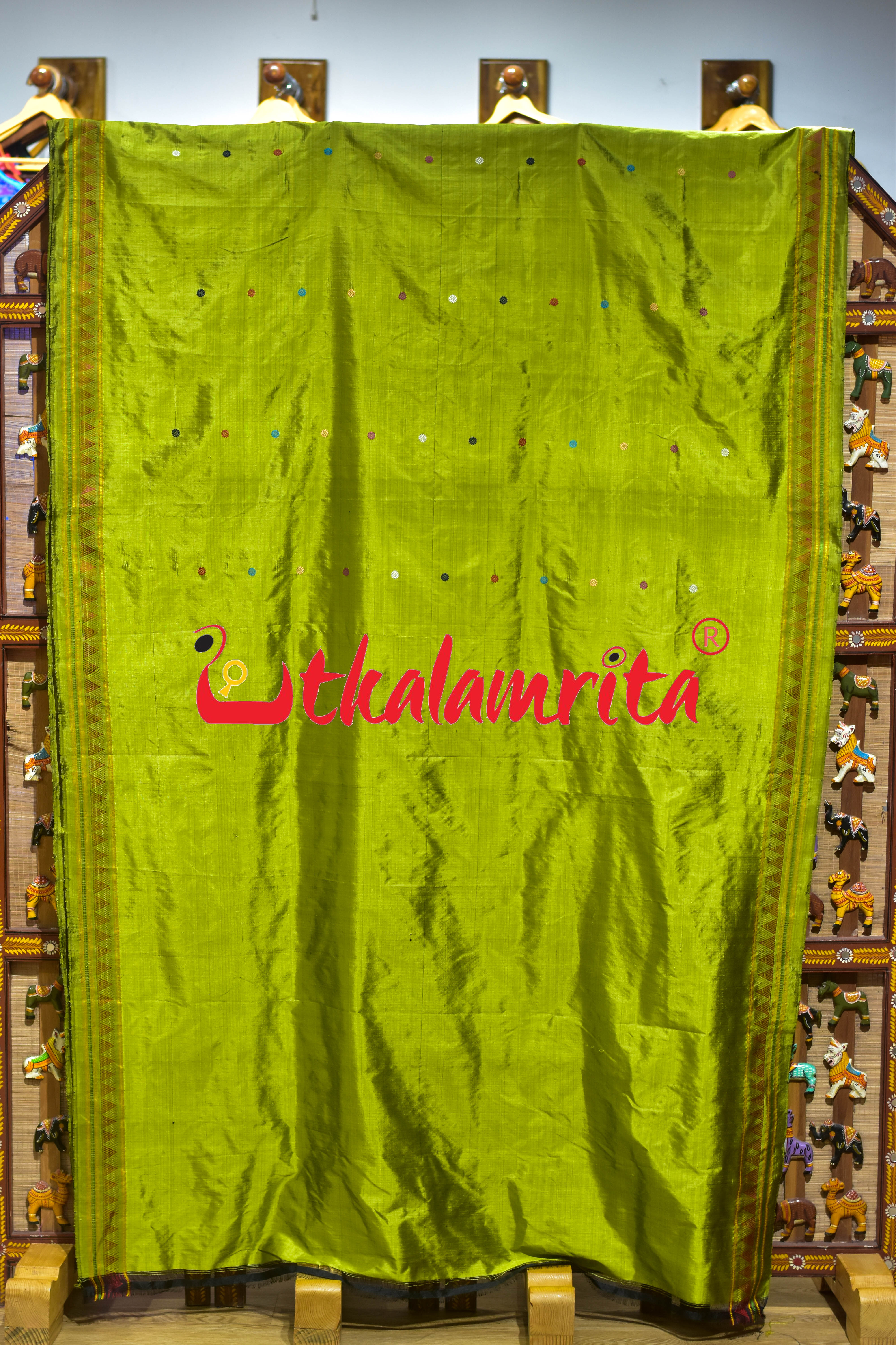 Lemon Dongria Silk Saree