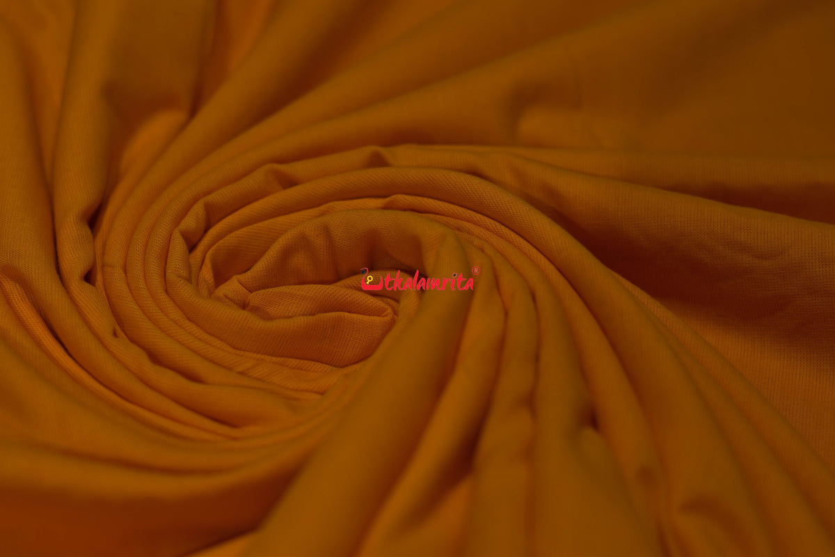 Yellow Big Rudraksha Border Blouse (Fabric)