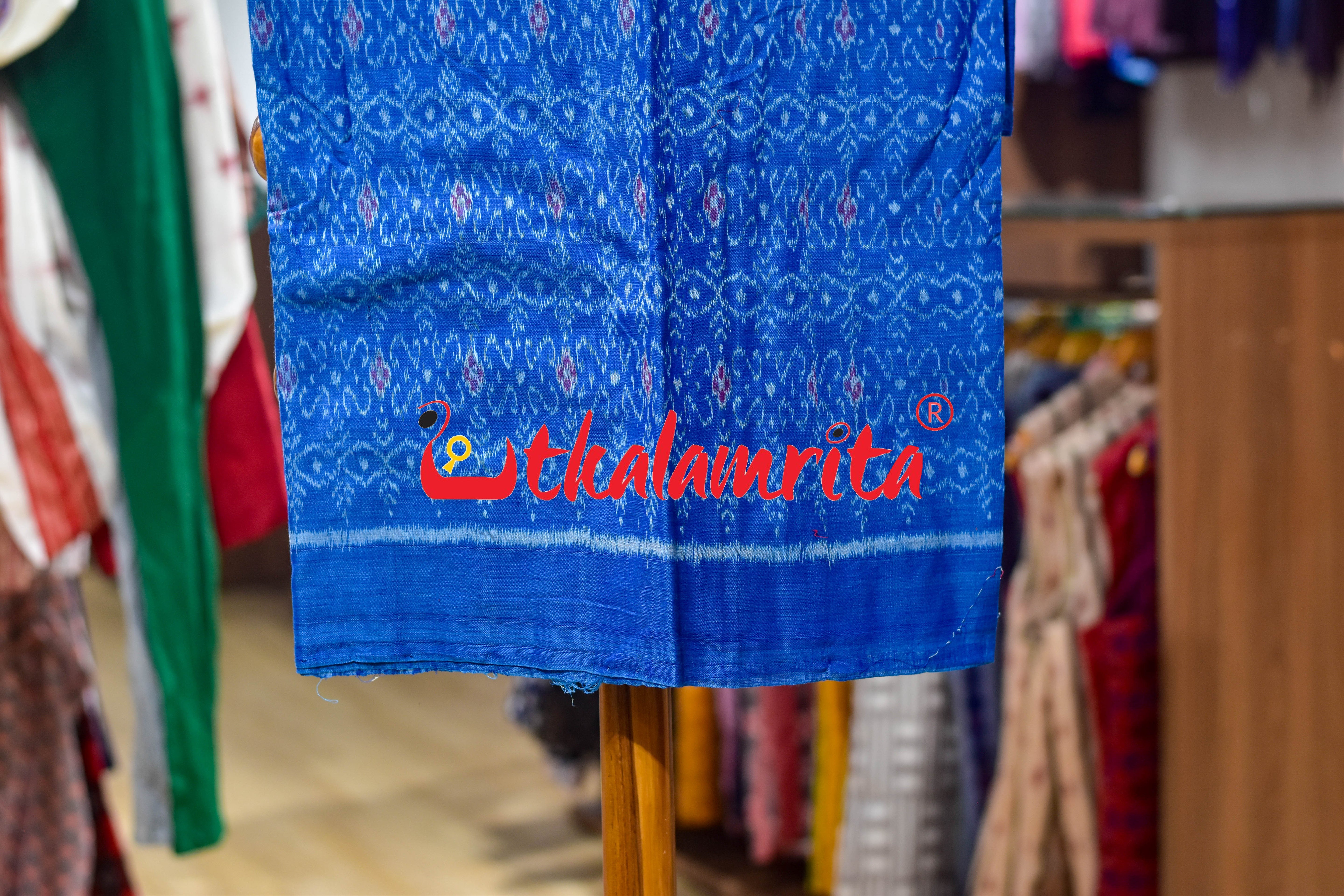 Surf Blue Red S Bandha Cotton Dress Set