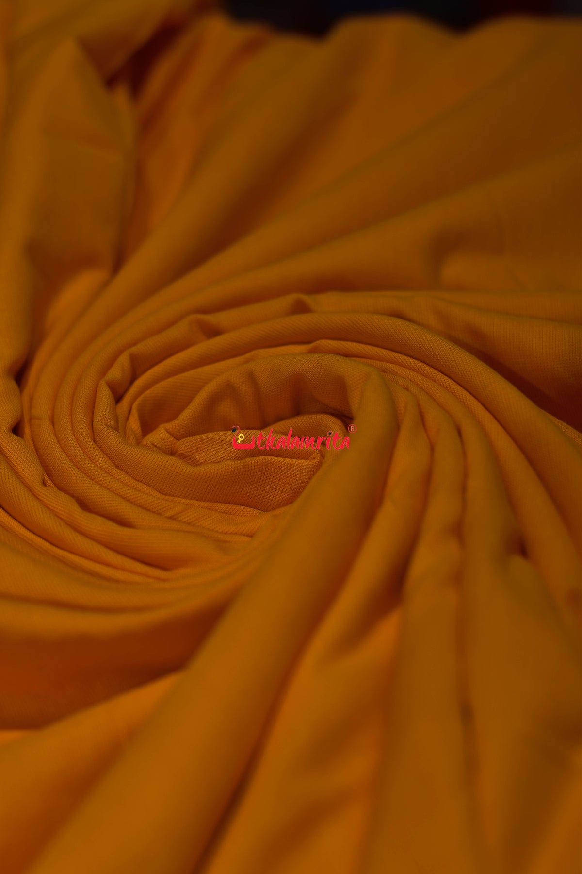 Yellow Big Rudraksha Border Blouse (Fabric)