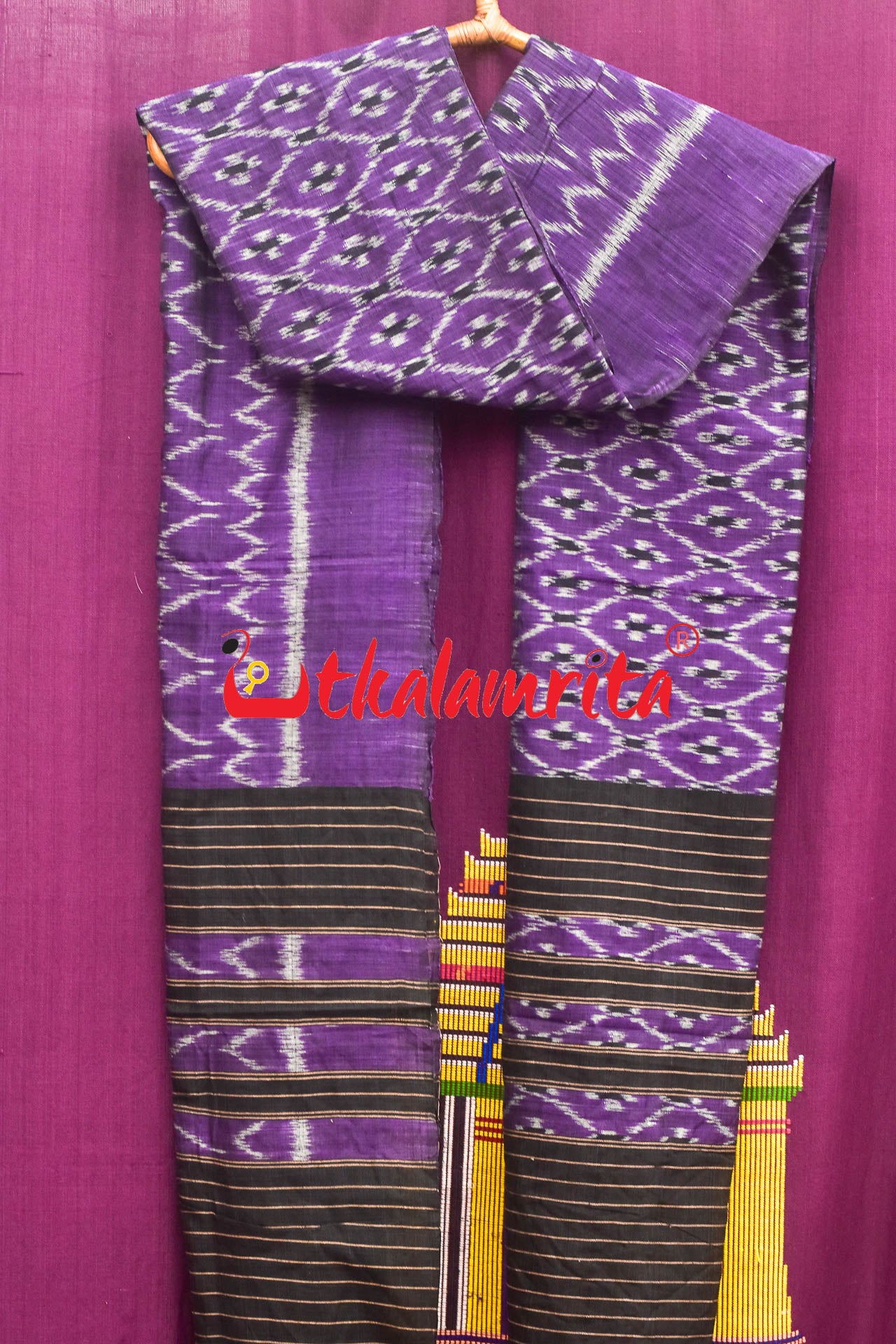 Purple with Kothi Pasapali (Dupatta)