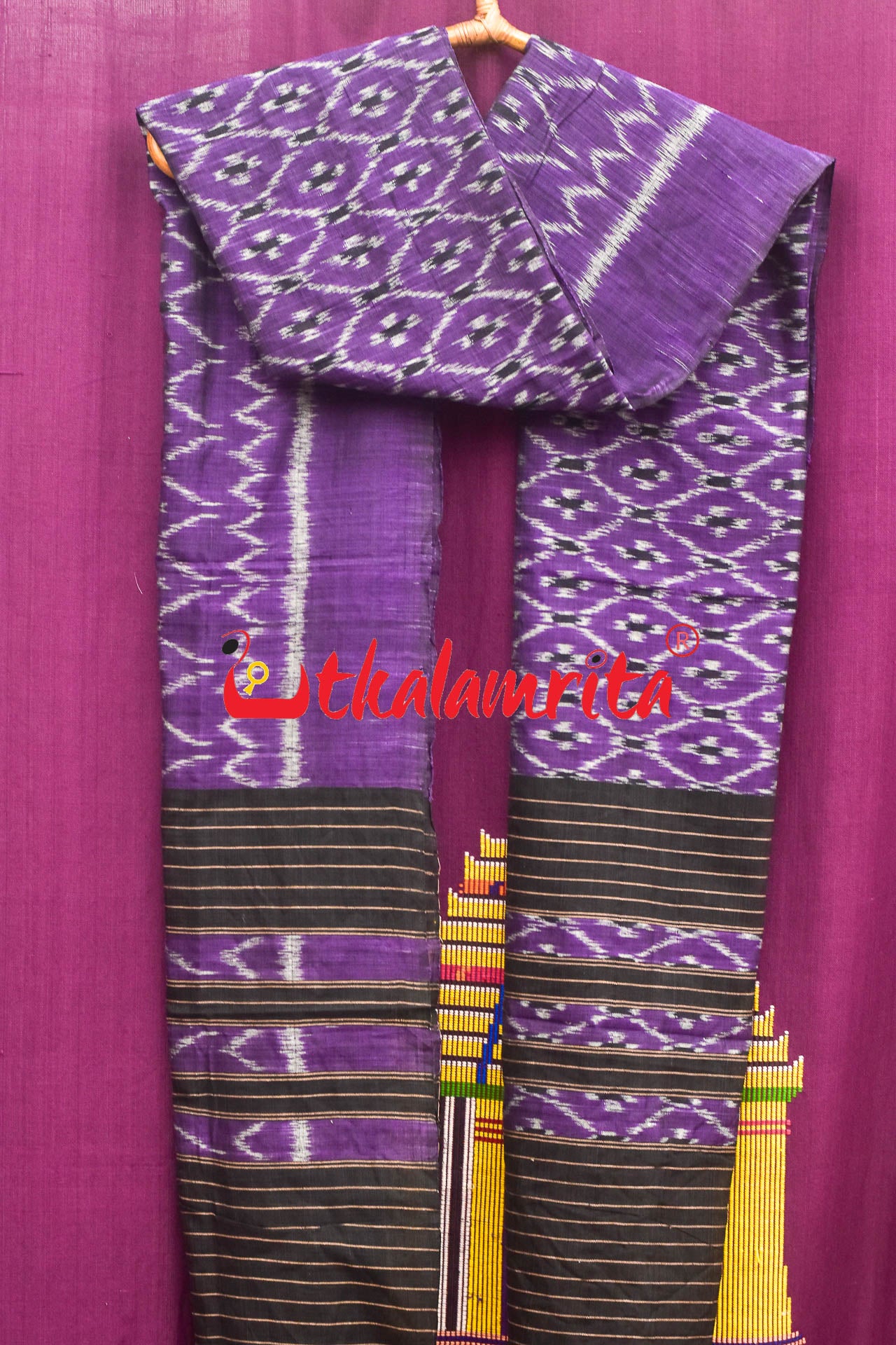 Purple with Kothi Pasapali (Dupatta)