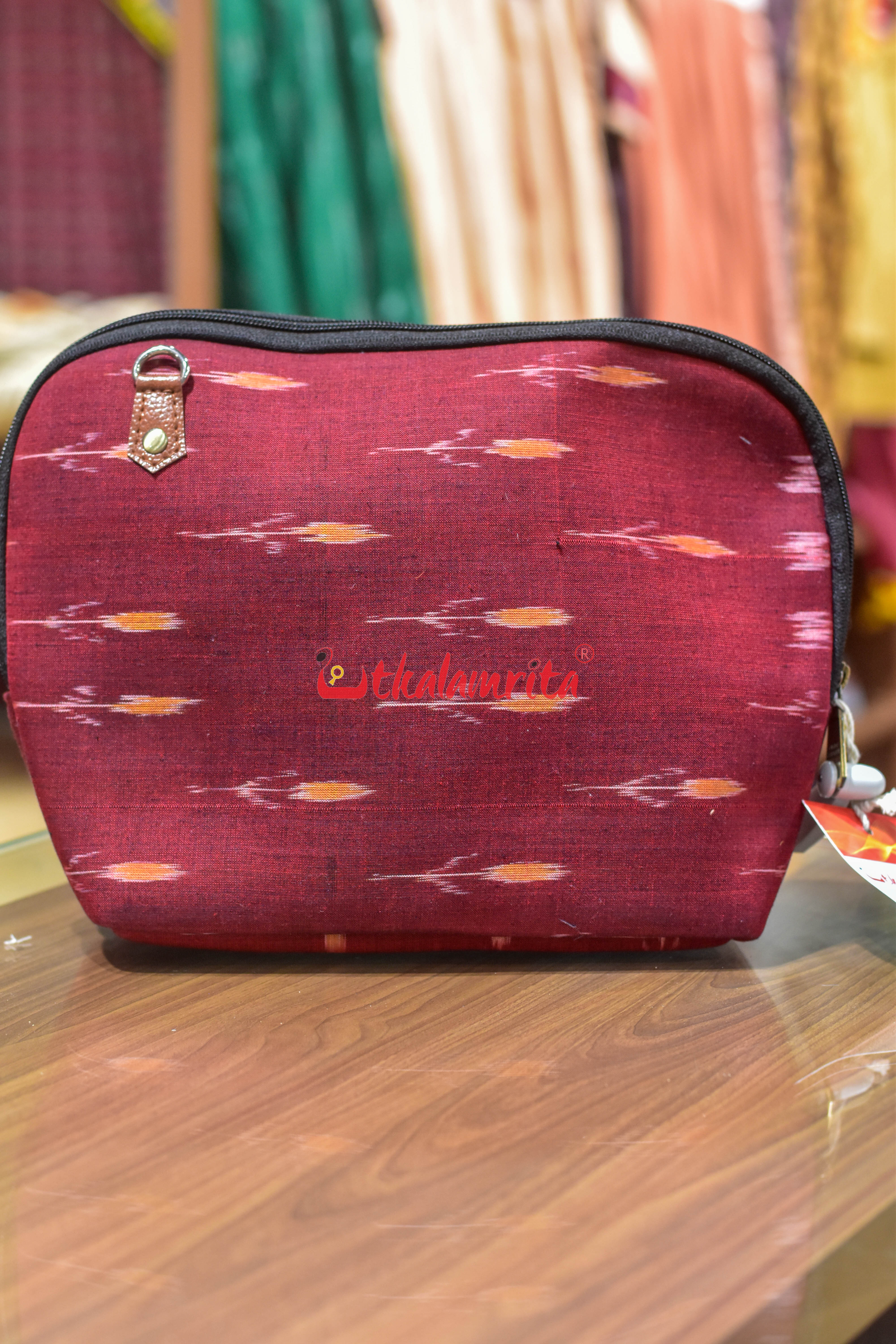 Maroon with Orange Labanga Big Sling Bag