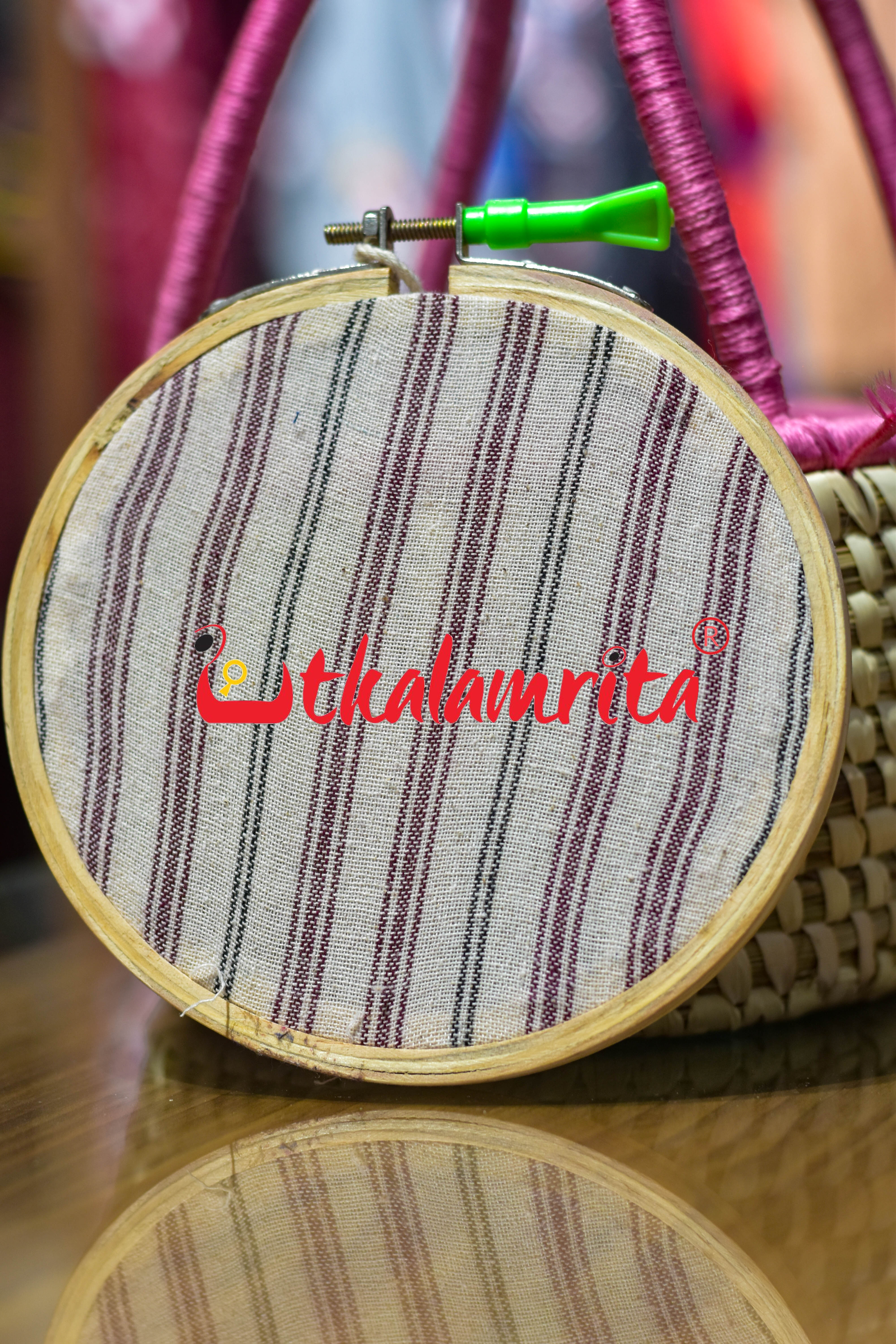 Small Wooden Ikat Hoop