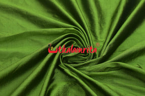 Onion Green Bandha Border Silk (Fabric)