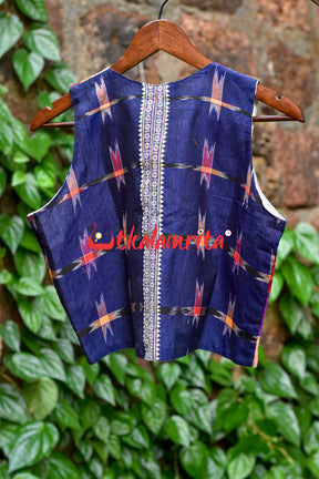 Upcycled Ikat (Ladies' Jacket Top )