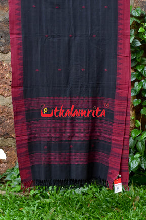 Black Maroon (Kotpad Dupatta)