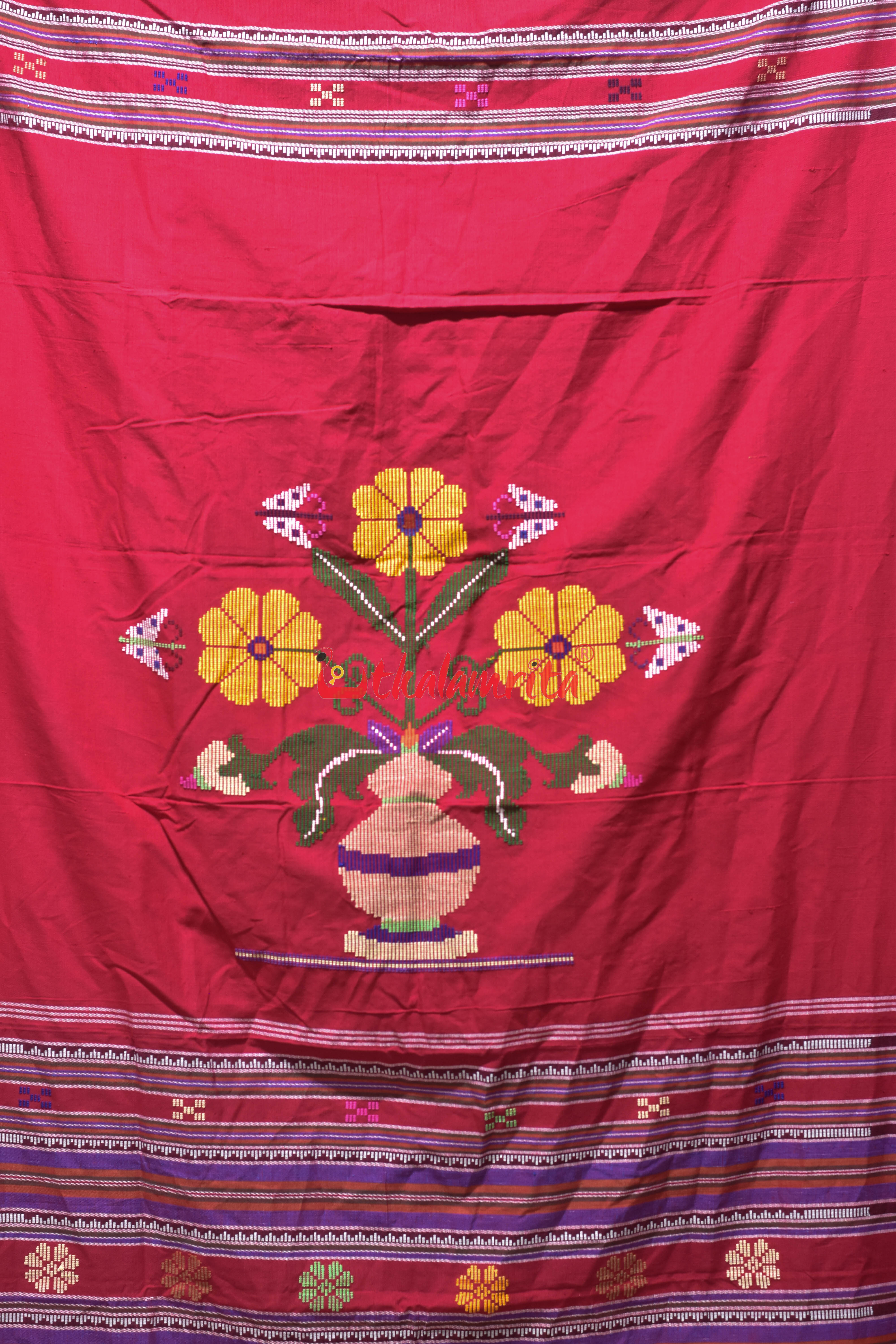 Dhalapathara Red Gacha Kalasa (Curtain)