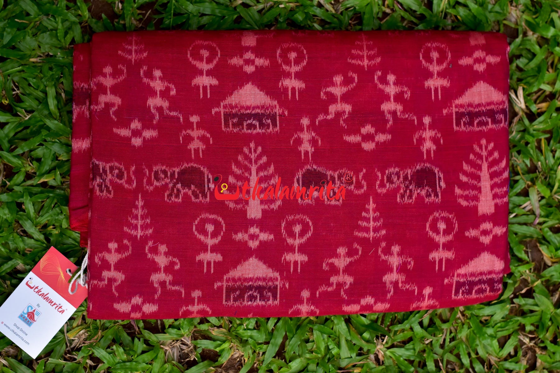 Tribal Mammoth Carmine Red (Fabric)